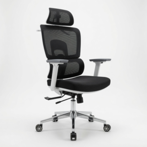 Ergomax Lite Ergonomic Office Chair with 3D Headrest, Lumbar Support & Recline Lock