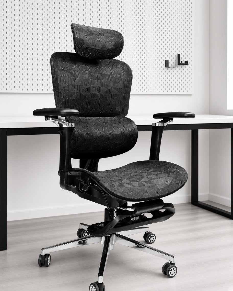 Ergomax Ultra Ergonomic Office Chair – 4D Armrests & Lumbar Support - Image 2